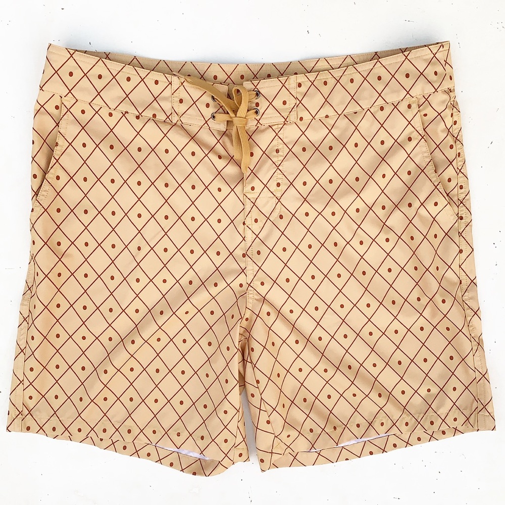 Kortni Jeane Pineapple Print Swim Trunks Shorts